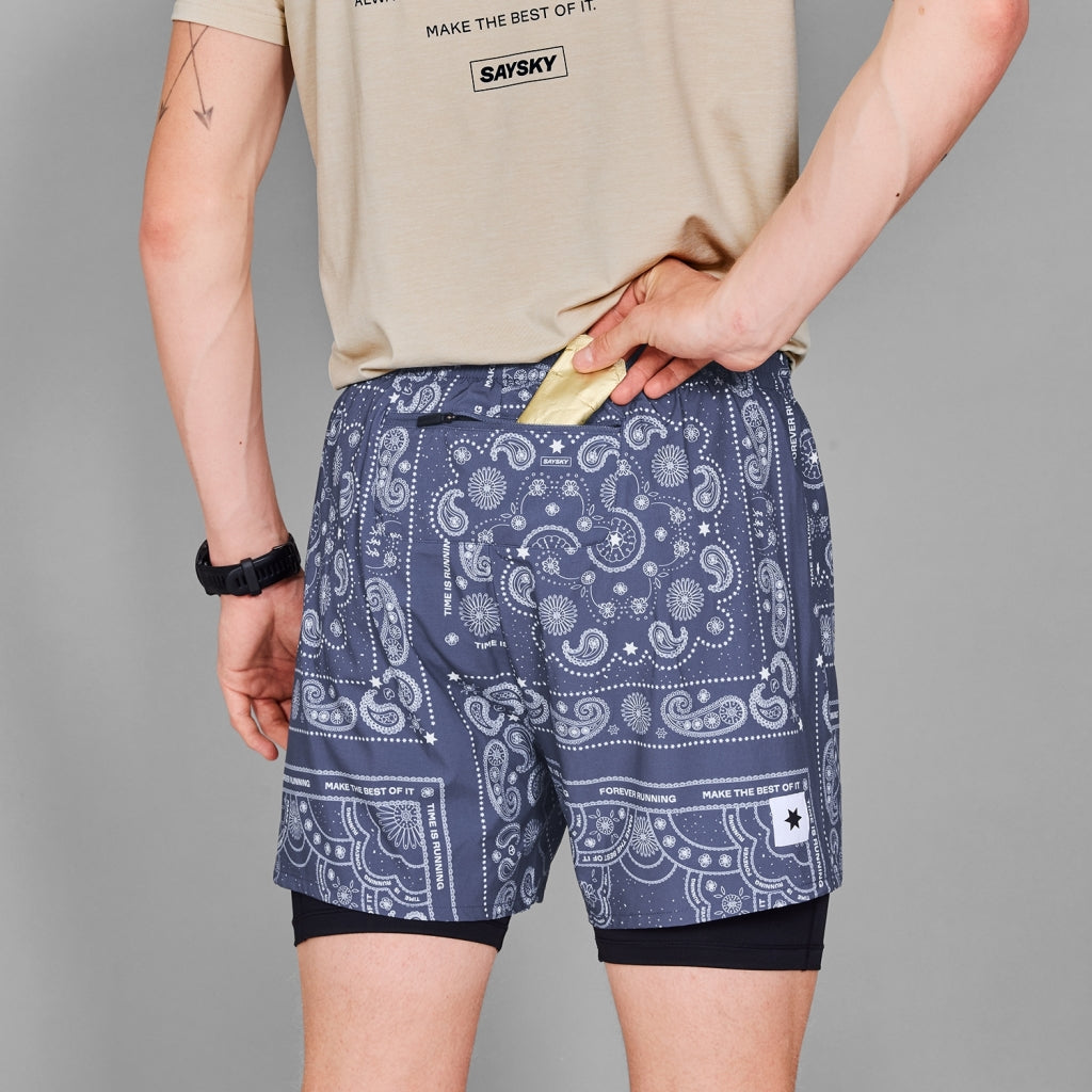 SAYSKY Paisley 2 In 1 Pace Shorts 5"