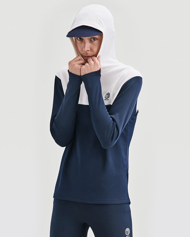ÅSUNDEN MEN'S HALF ZIP - YMR (Off-White/Navy)