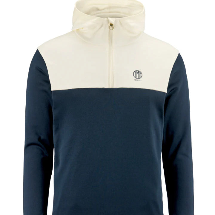 ÅSUNDEN MEN'S HALF ZIP - YMR (Off-White/Navy)